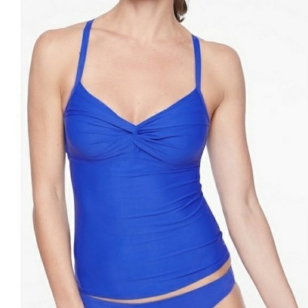 Athleta Twist Up Tankini, Caspian Blue NWT